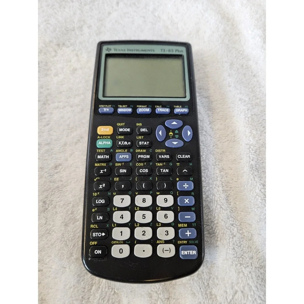 Texas Instruments TI-83 Plus Graphing Calculator- Working No Cover.